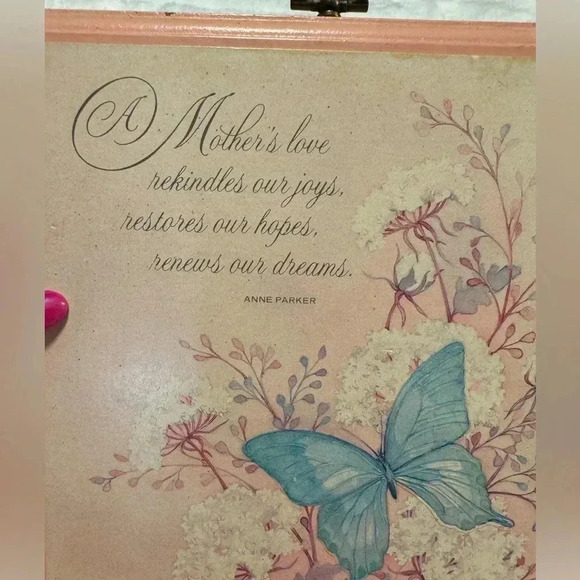 1980 Hallmark Mother Poem Butterfly Wall Plaque Decor Cottage Mothers Day Gift - Picture 2 of 9